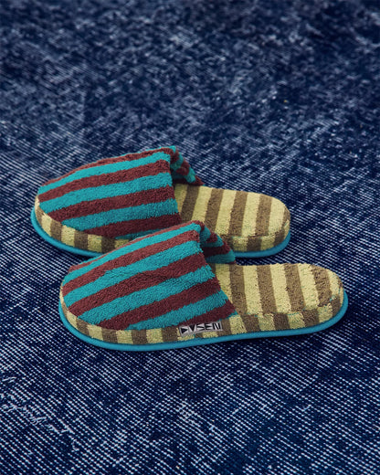 Dusen Dusen Terry Stripe Slippers