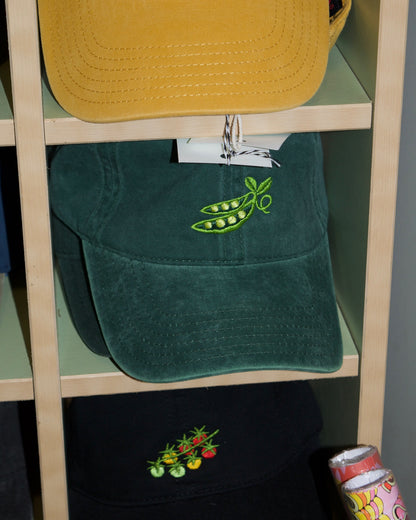 Embroidered Pea Pod Hat