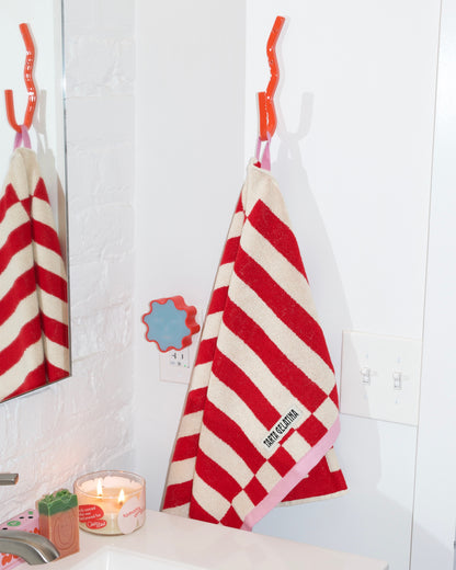 Clubhouse Stripe Bath Towels