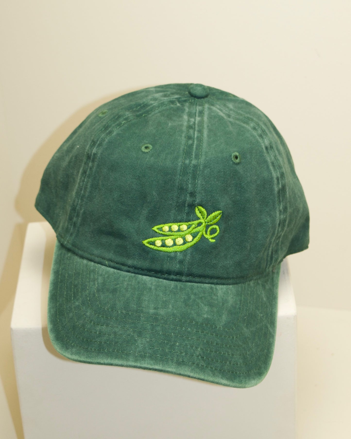 Embroidered Pea Pod Hat