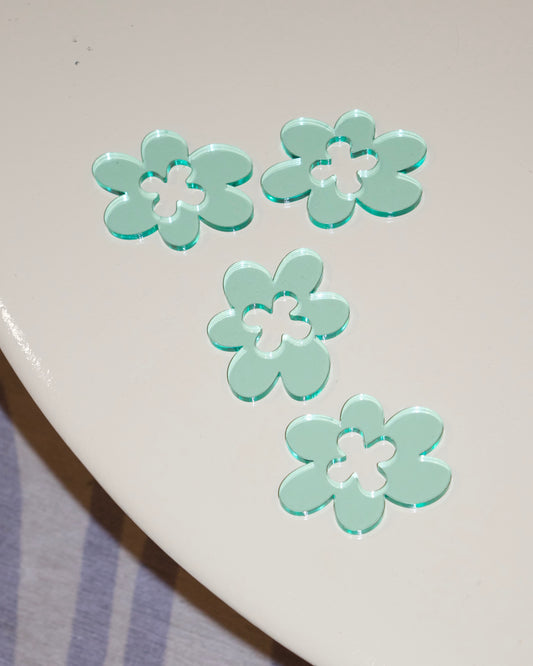 Odd Bird Flower Napkin Rings Set of 4