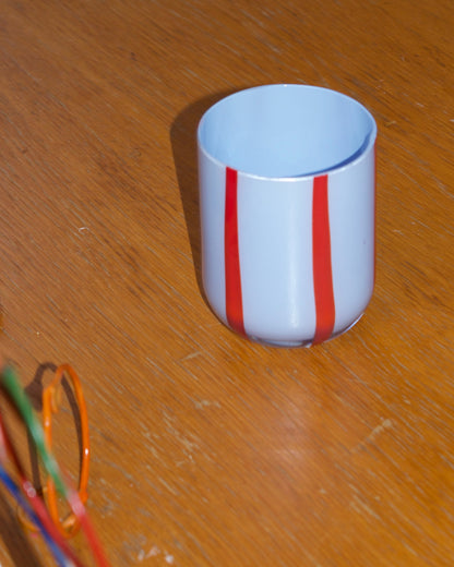 Striped Glass Cup