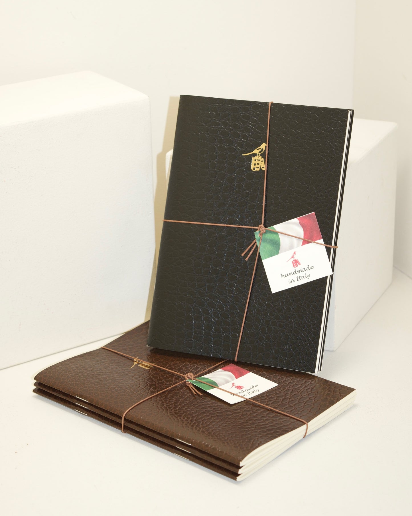 Italian Leather Notebook Set