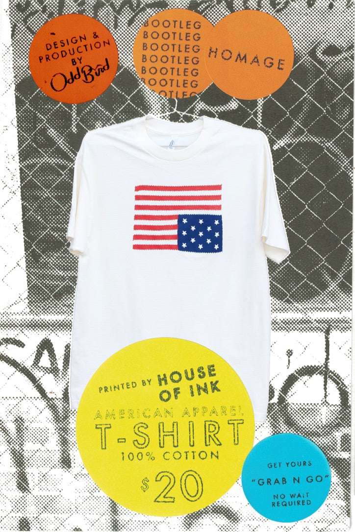 Ripped Flipped Ralph Flag Tee | Odd Bird's Tourist Trap