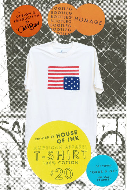 Ripped Flipped Ralph Flag Tee | Odd Bird's Tourist Trap