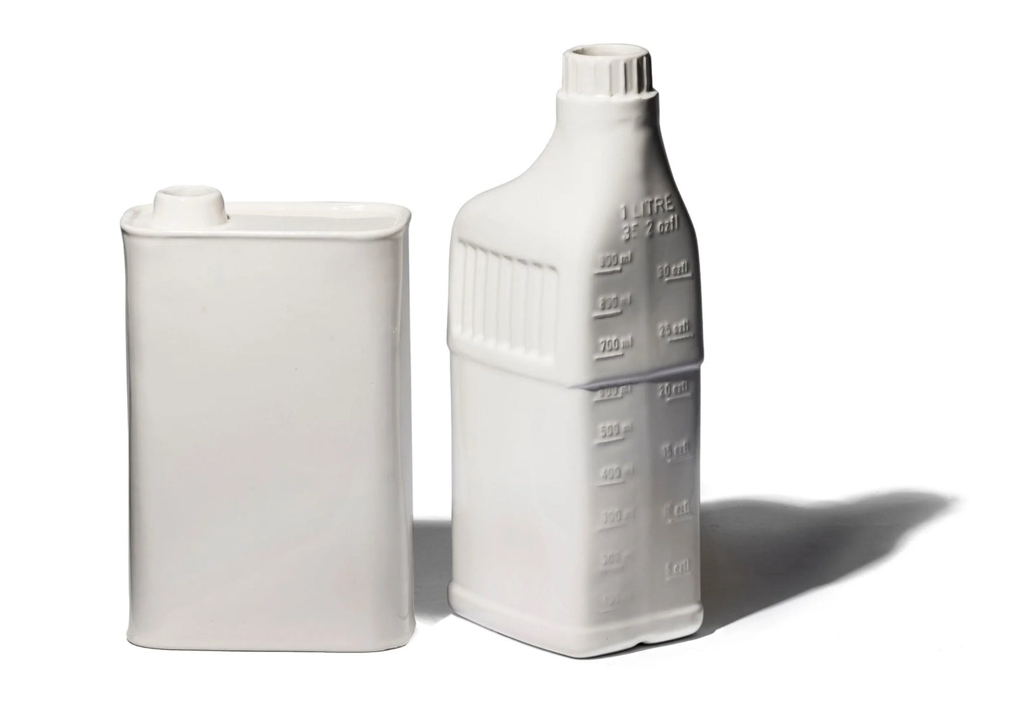 Oil Can and Bottle Ceramic Vases