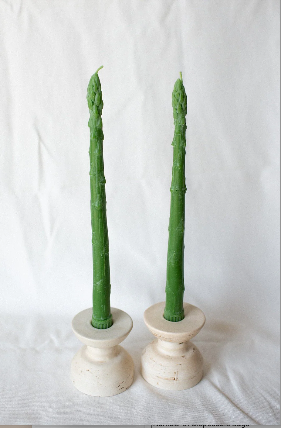 Asparagus Taper Candles