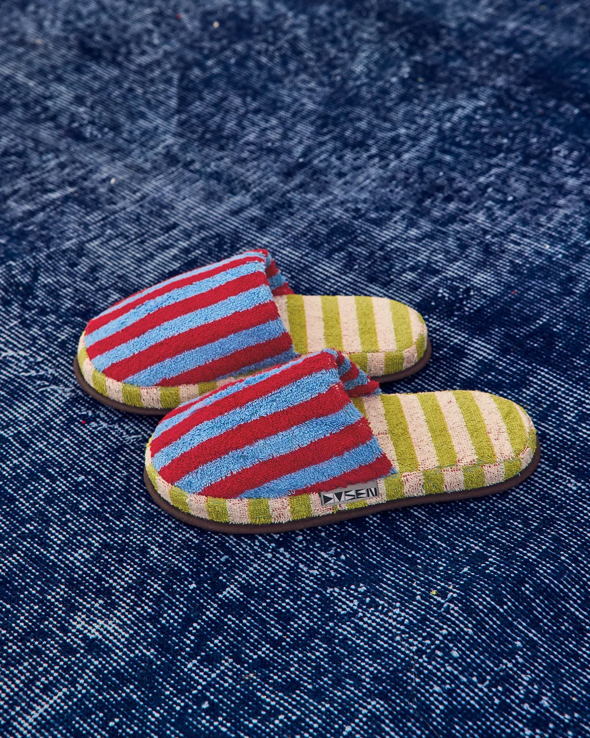 Dusen Dusen Terry Stripe Slippers