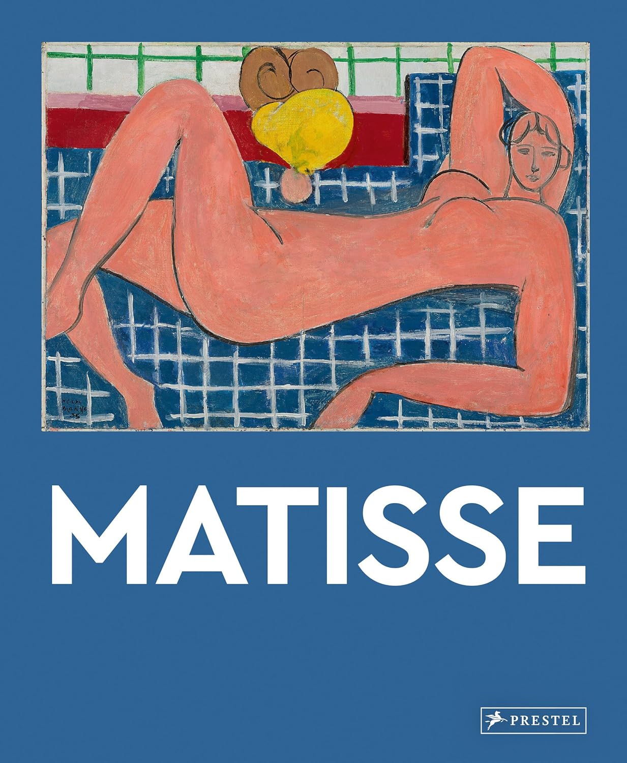 Book cover featuring a Matisse artwork with a blue background and 'Prestel' branding.