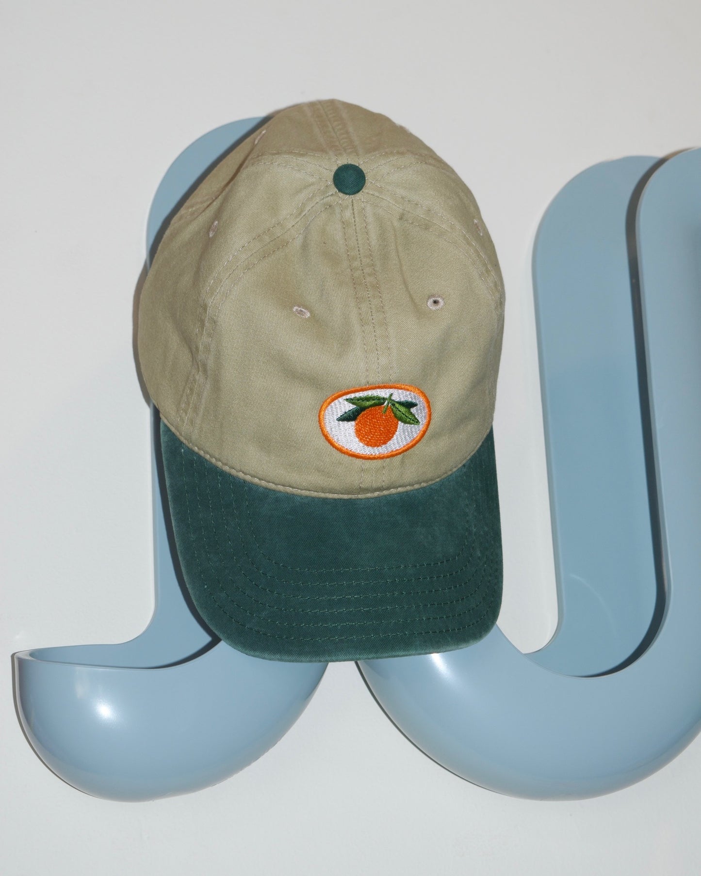 Embroidered Mandarin Orange Hat