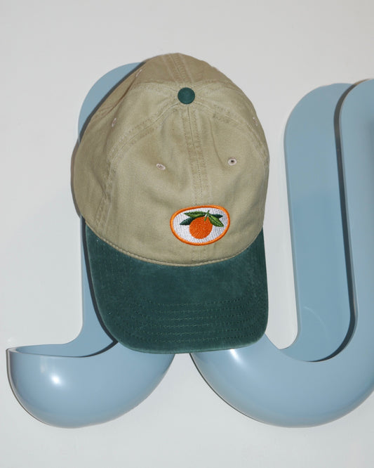 Embroidered Mandarin Orange Hat