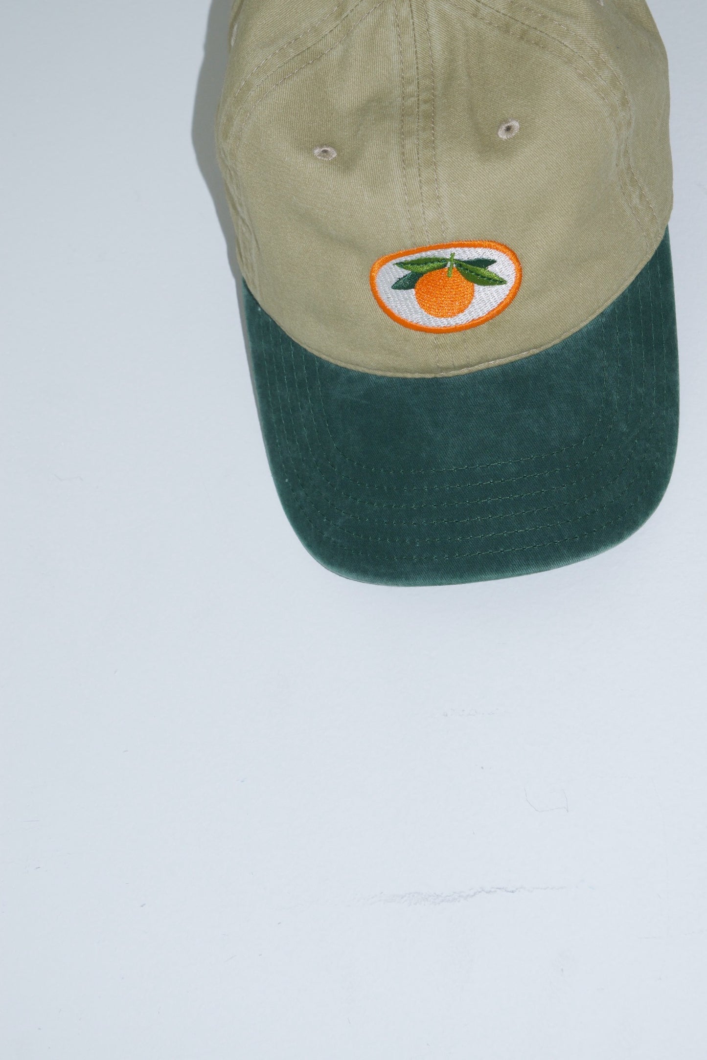 Embroidered Mandarin Orange Hat