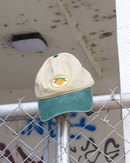 Embroidered Mandarin Orange Hat