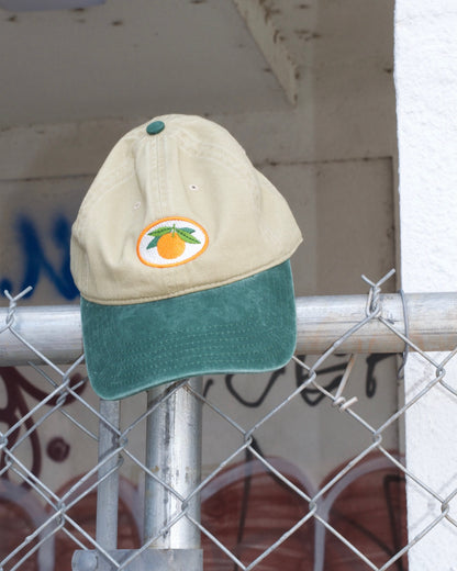 Embroidered Mandarin Orange Hat