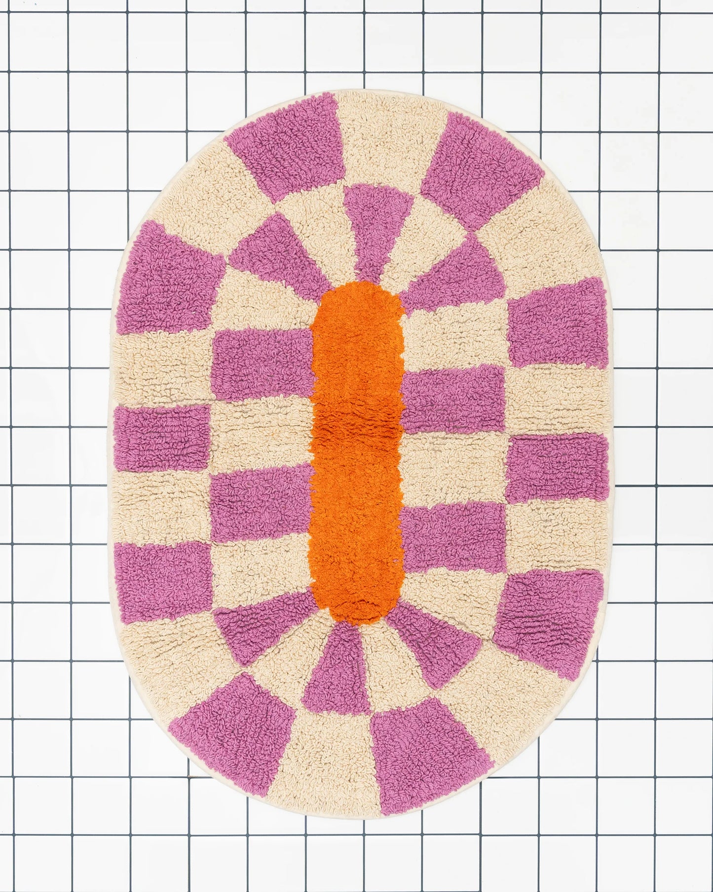 Tarta Gelatina Rita Checkered Bathmat