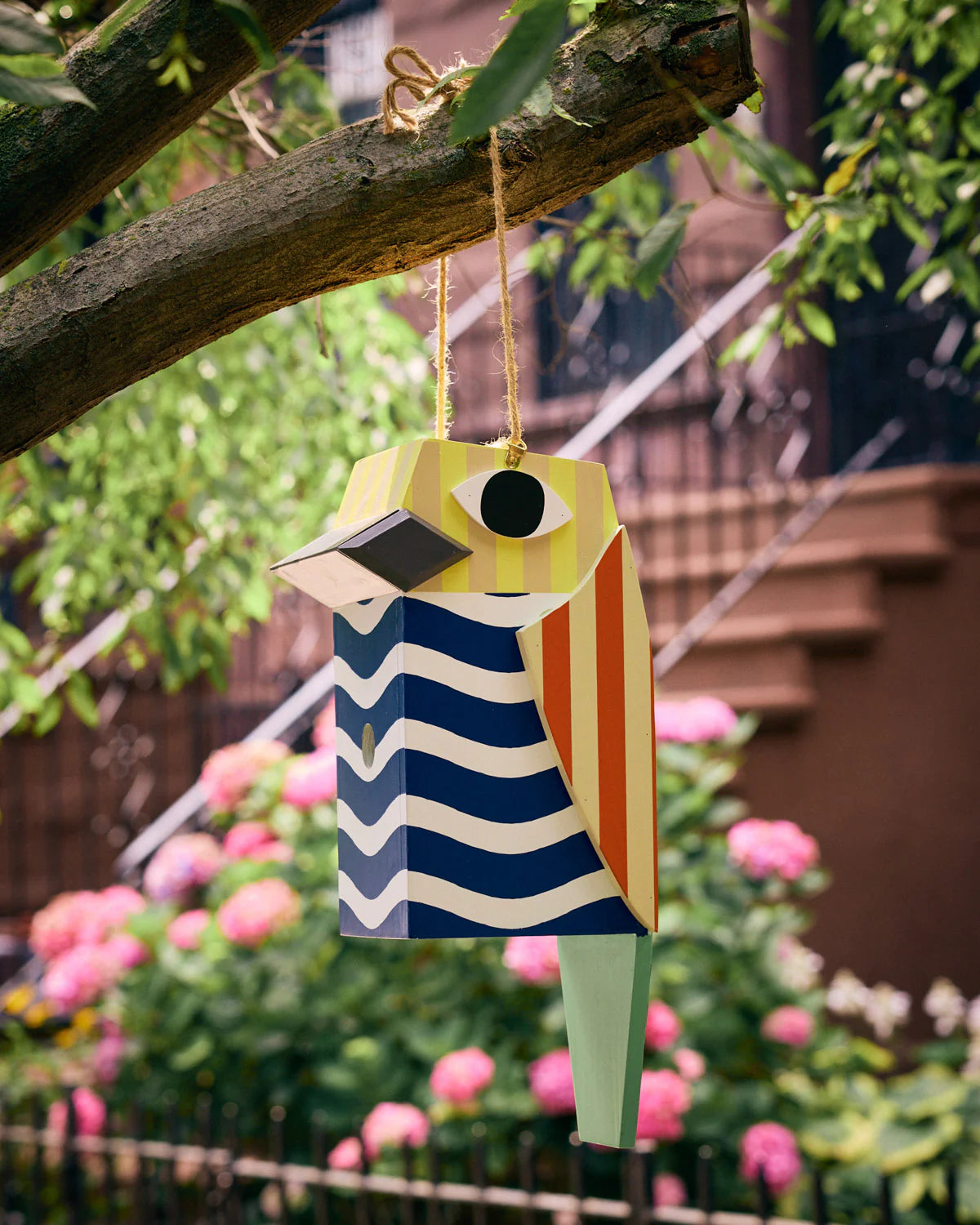 Dusen Dusen Multi Stripe Bird House