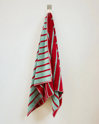 Dusen Dusen Bird Stripe Bath Towels