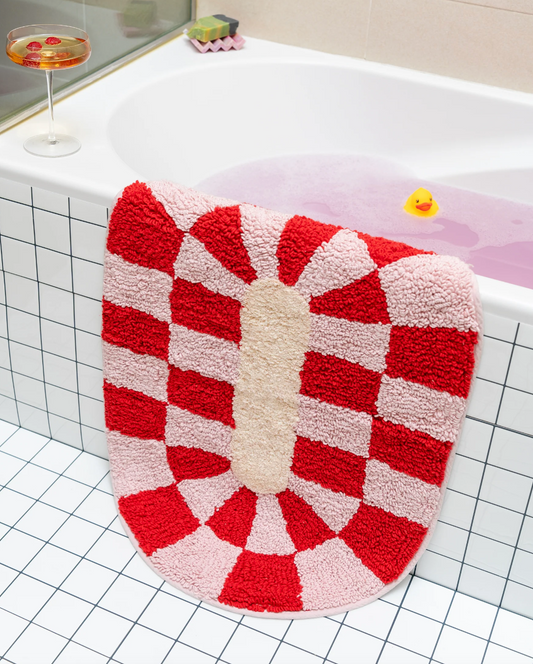 Rita Checkered Bath Mat