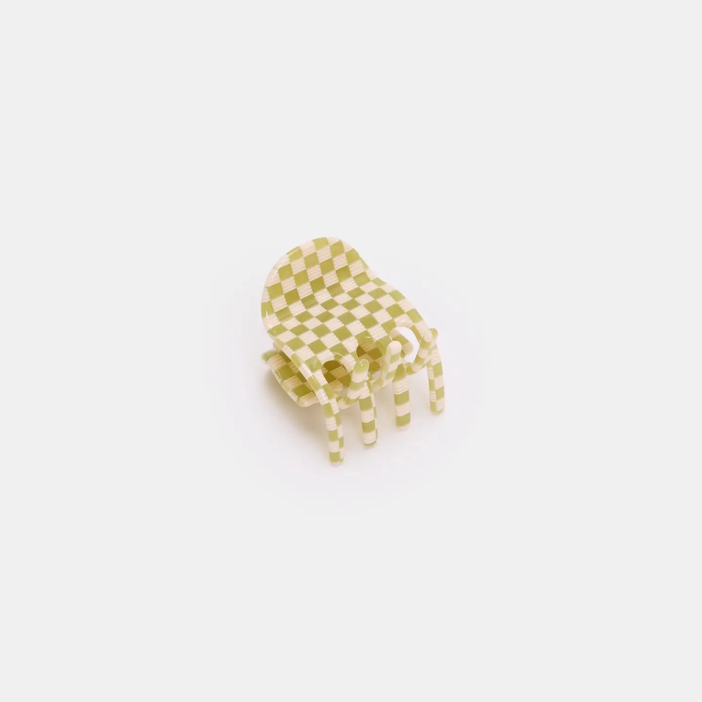 Small checkered chair on a white background