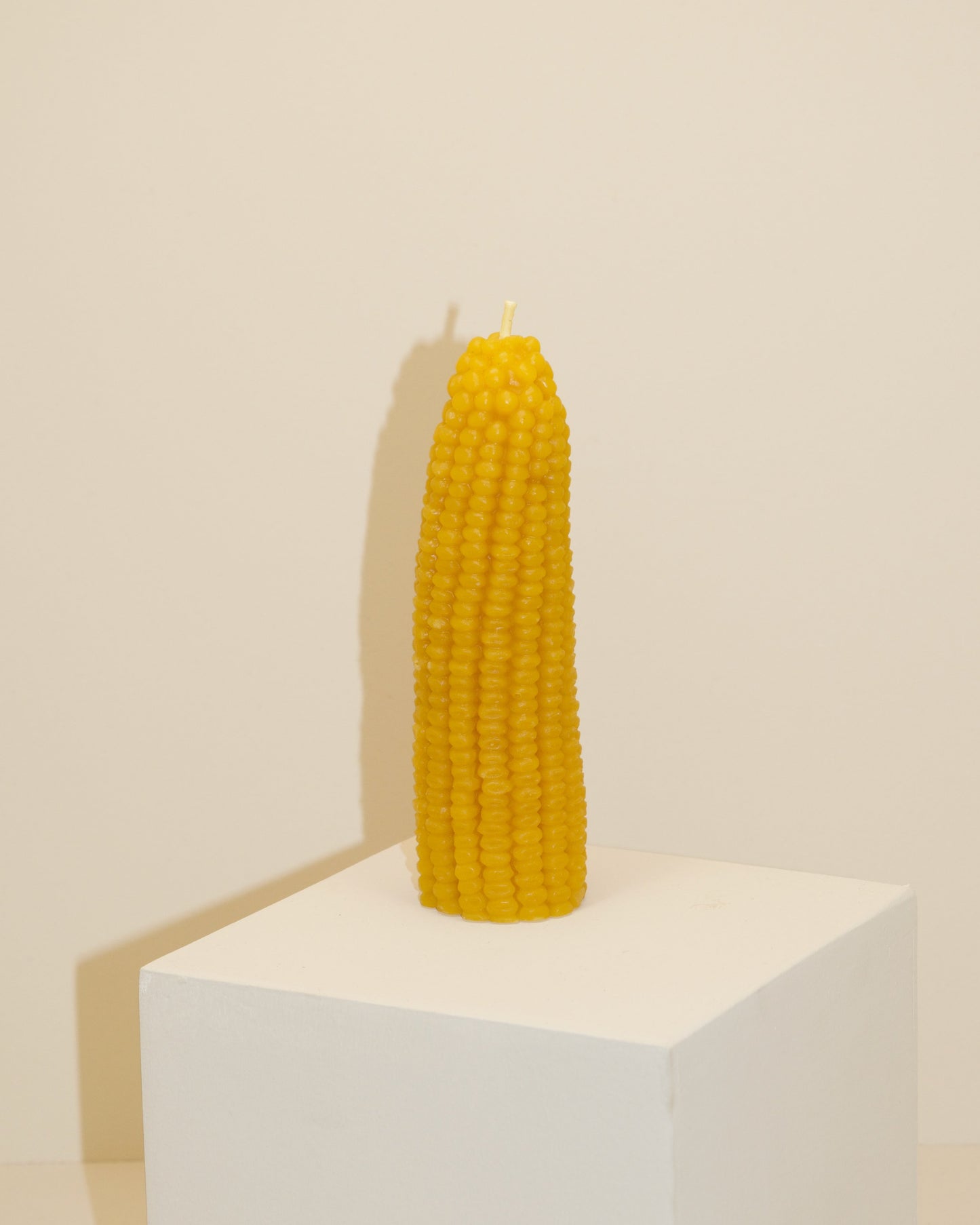 Beeswax Corn Candle
