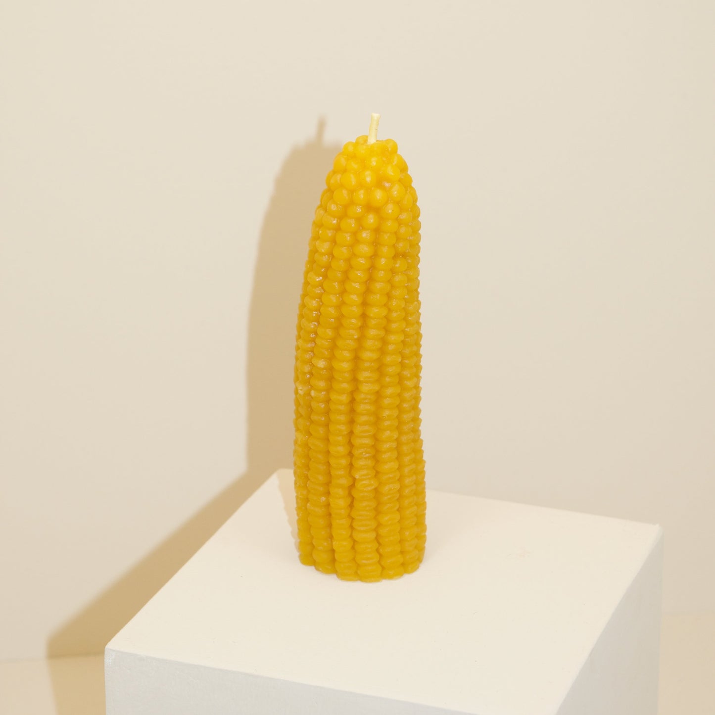 Beeswax Corn Candle