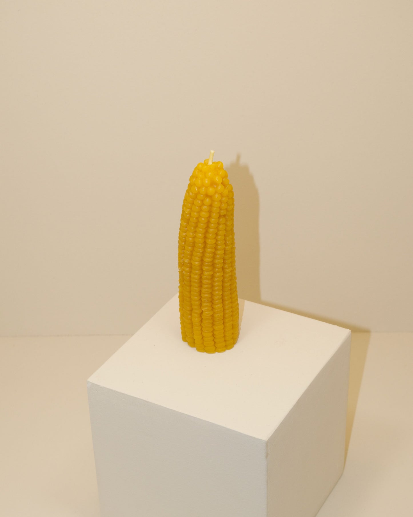 Beeswax Corn Candle