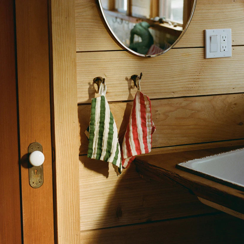 striped wash cloth set