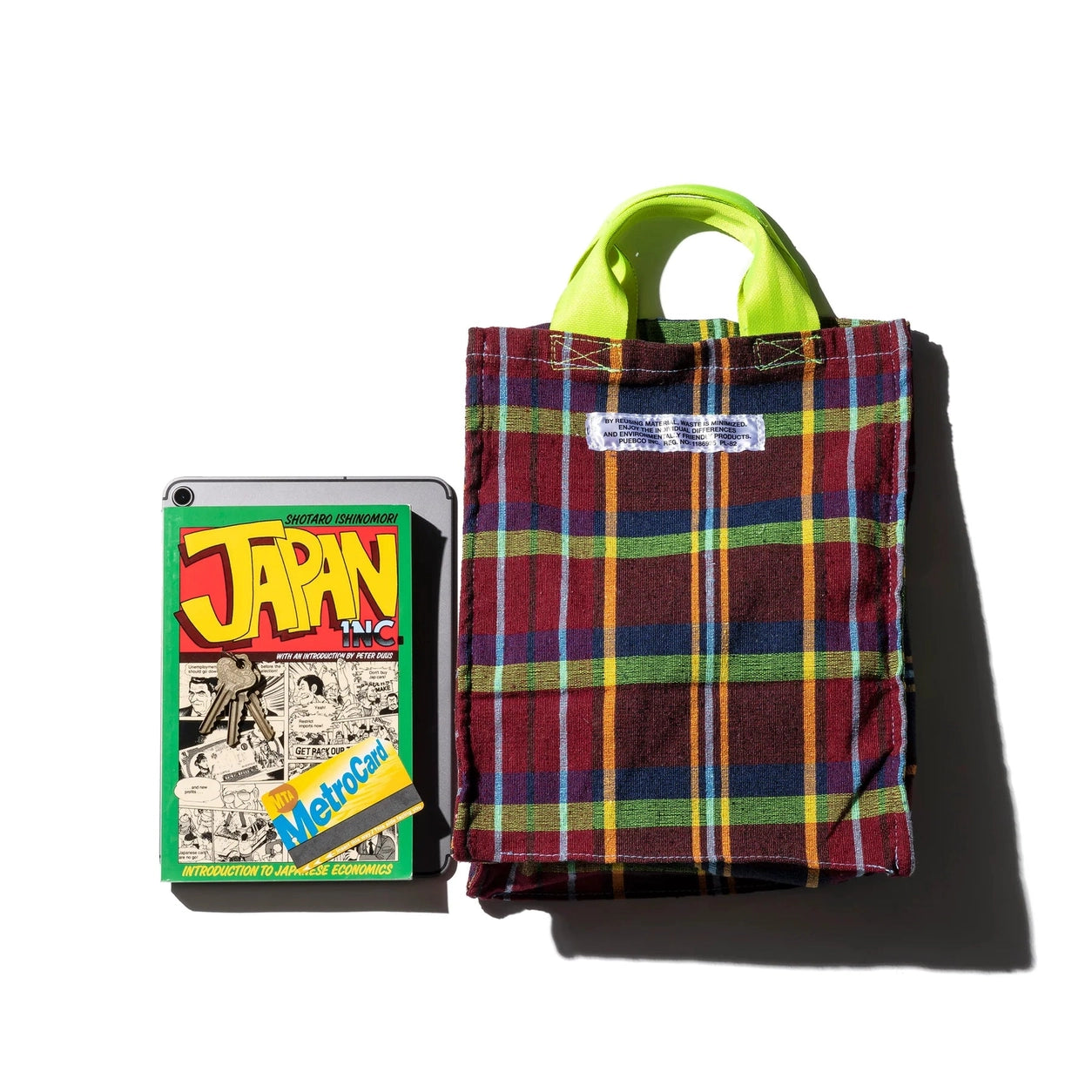 Plaid Document Bag