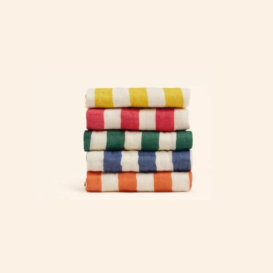 striped wash cloth set