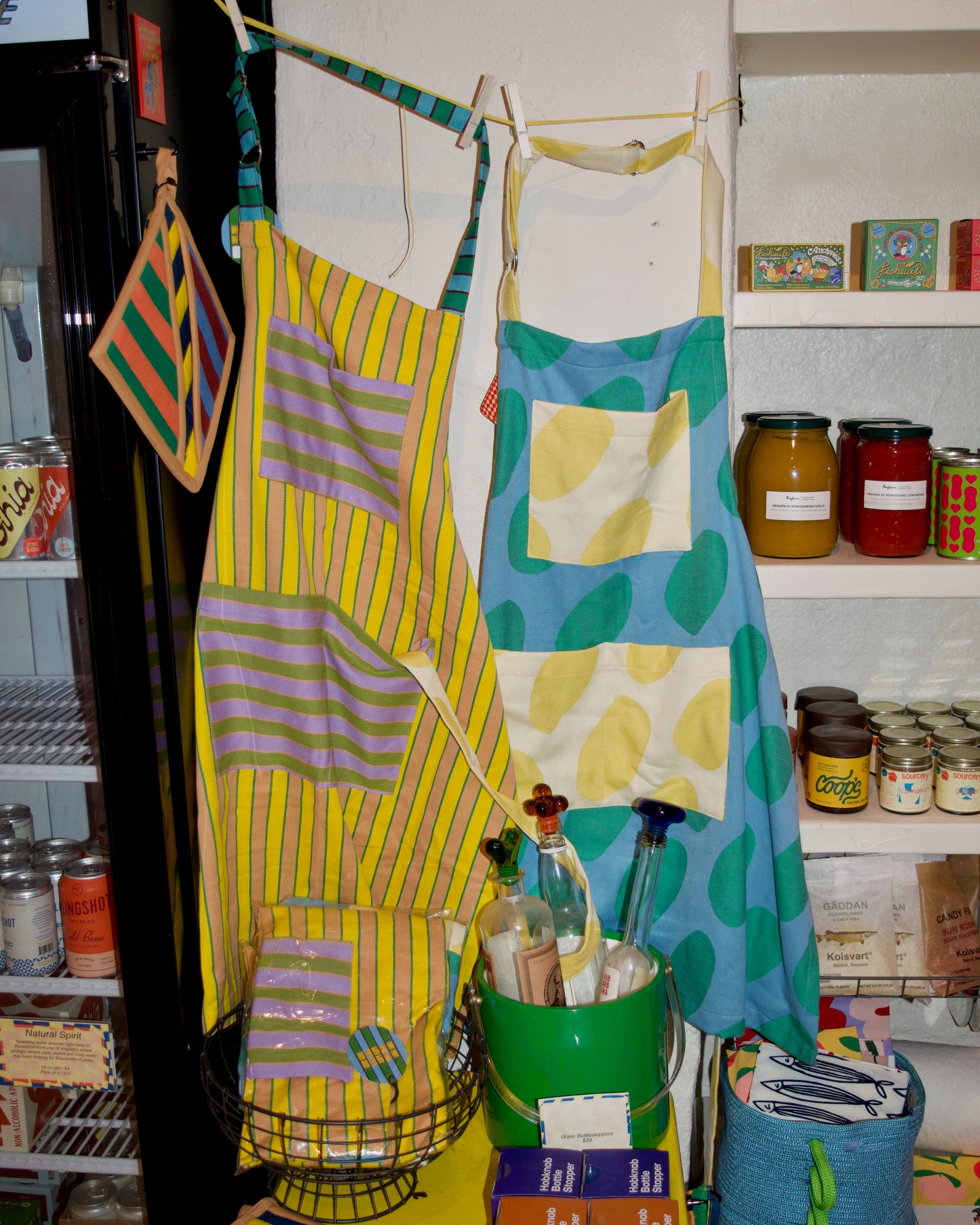 Dusen Dusen Turmeric Stripe Apron