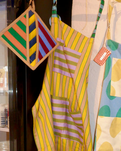 Dusen Dusen Turmeric Stripe Apron