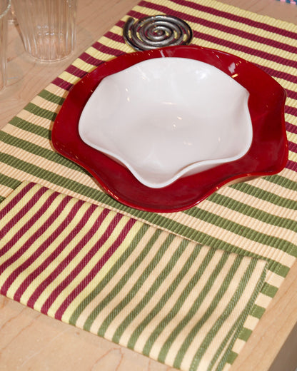 duo stripe napkin set