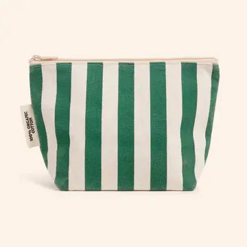 striped zipper pouch