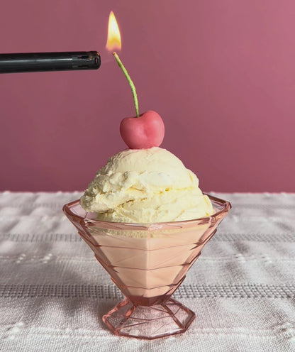 Happy Organics Pink Cherry Birthday Candles