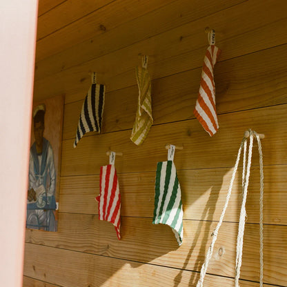 striped wash cloth set