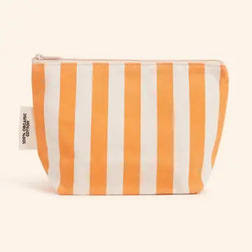 striped zipper pouch