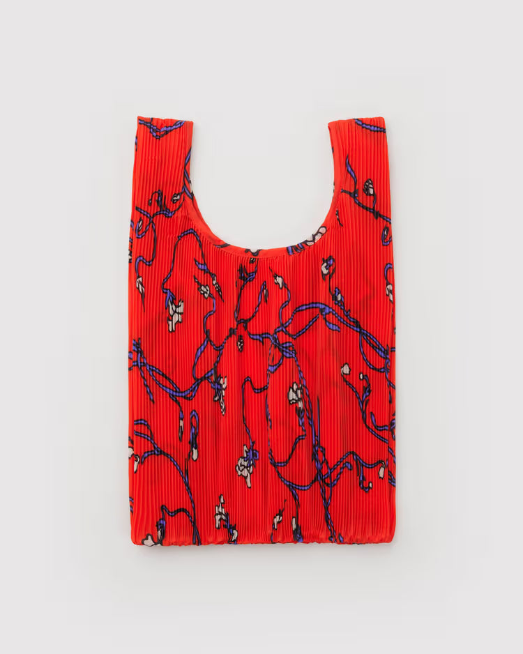 Holiday Baggu Pleated Reusable Bags