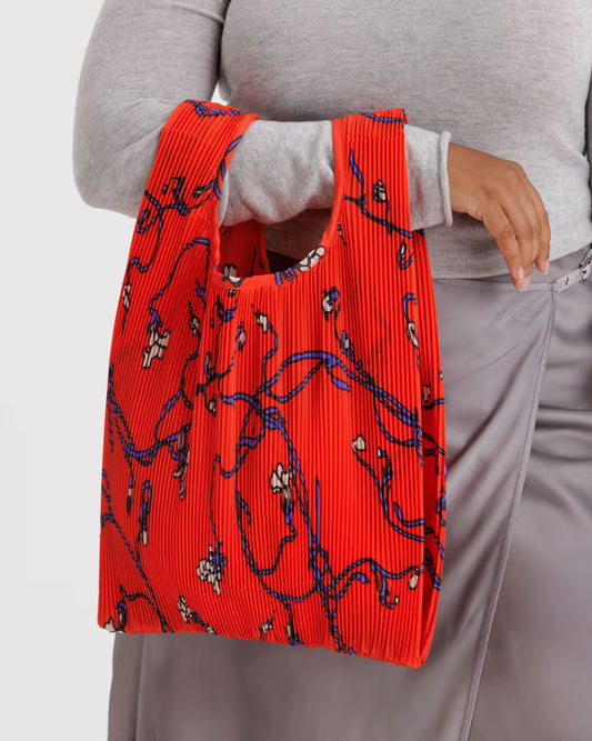 Holiday Baggu Pleated Reusable Bags