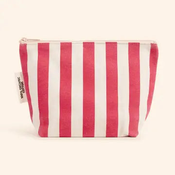 striped zipper pouch