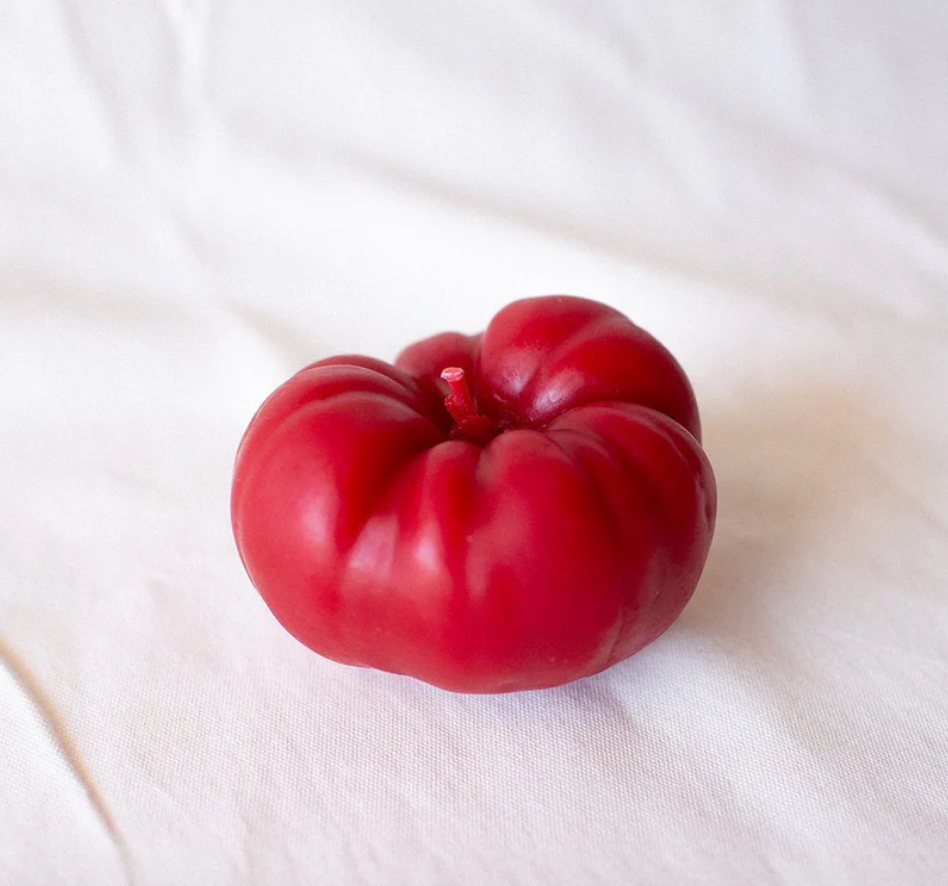 Beeswax Tomato Candle