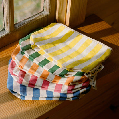 striped zipper pouch